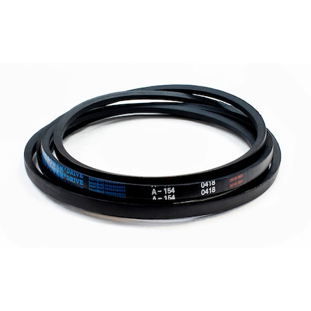 D&D A154 Classical V-Belt, 156 in Outside Length, 1/2 in Top Width, 1 Ribs A154